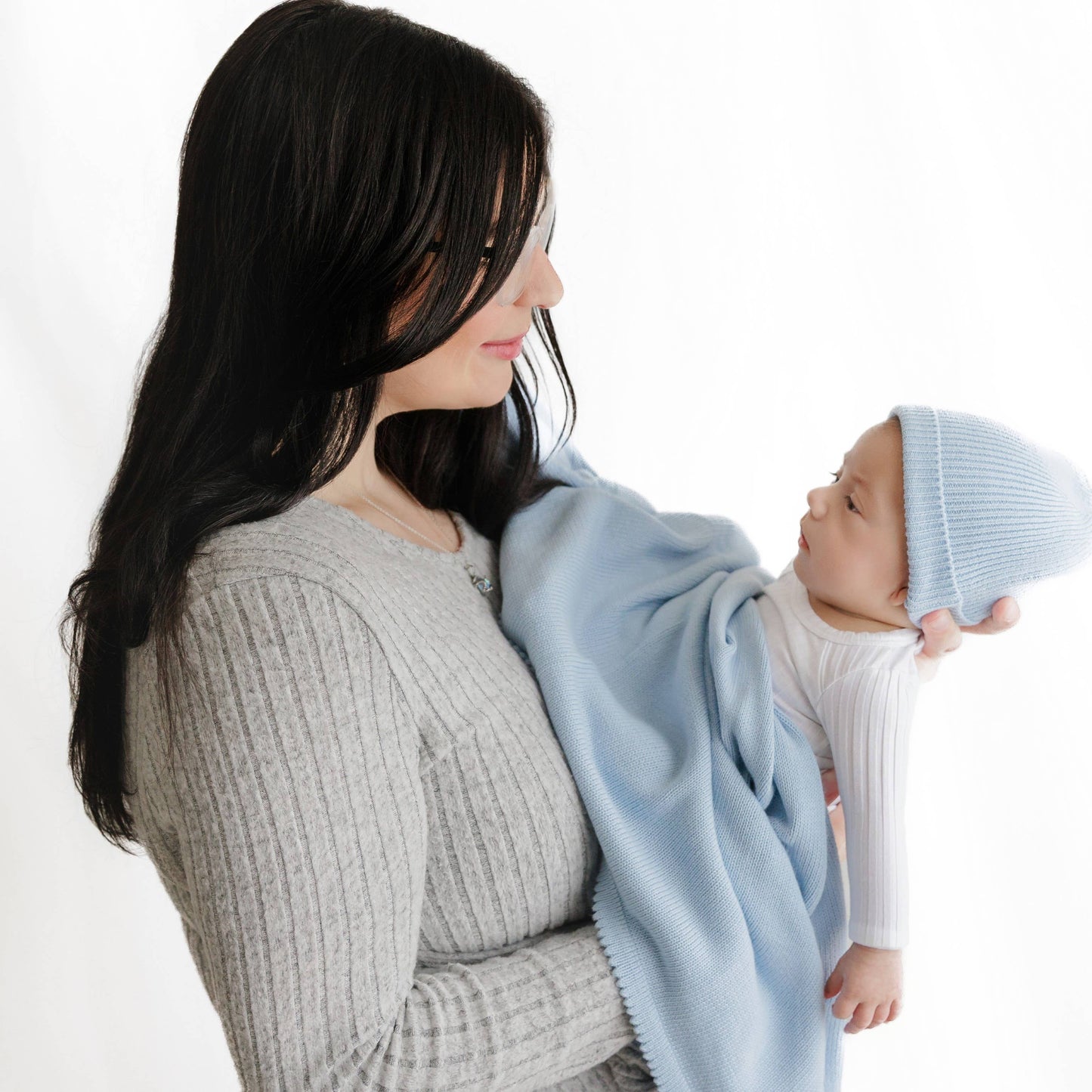 Blanket + Hat Boxed Gift Set: Blush Pink