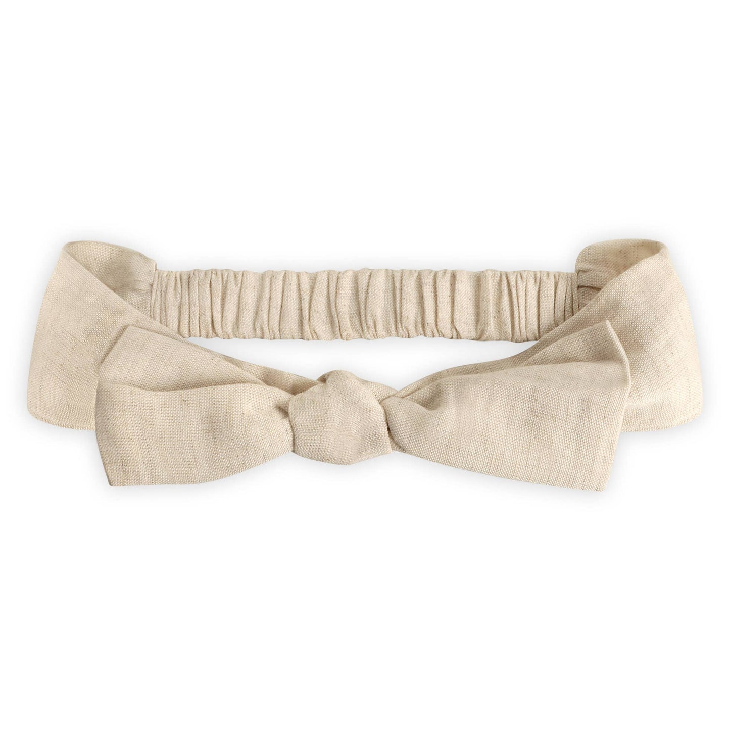 Atrani Embroidered Baby Romper & Headband (Organic): Natural / 0-3M