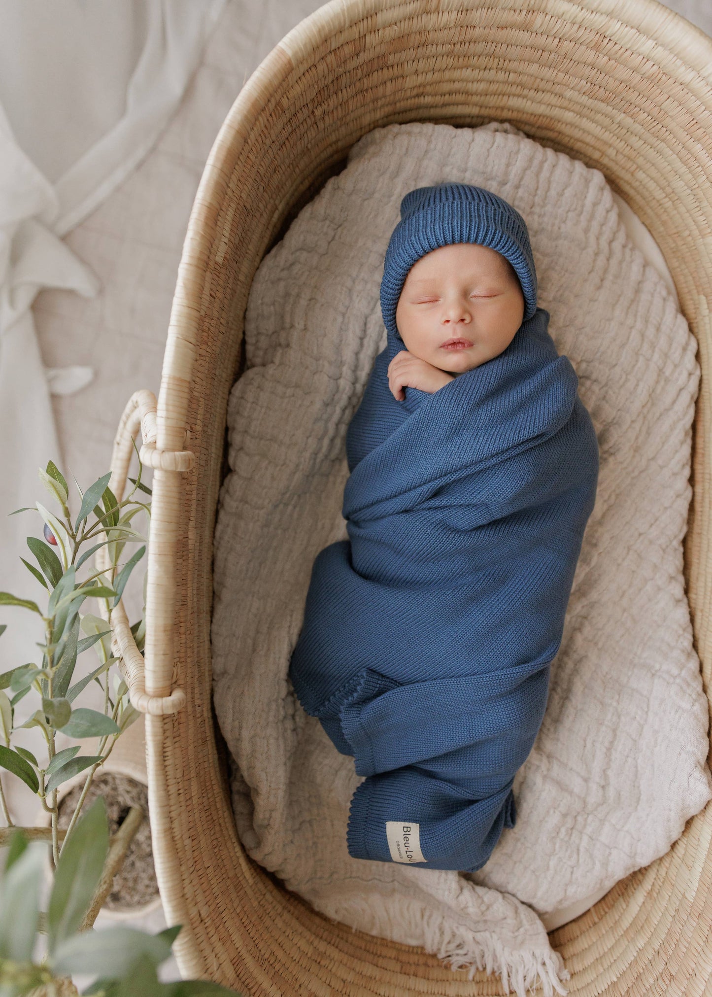 Blanket + Hat Boxed Gift Set: Blush Pink