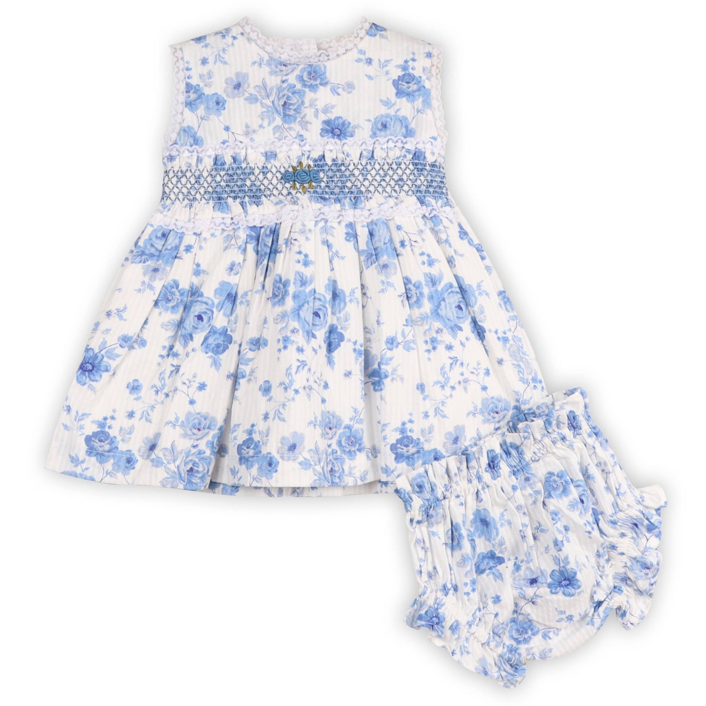 Smocked Baby Dress + Bloomer 18-24M