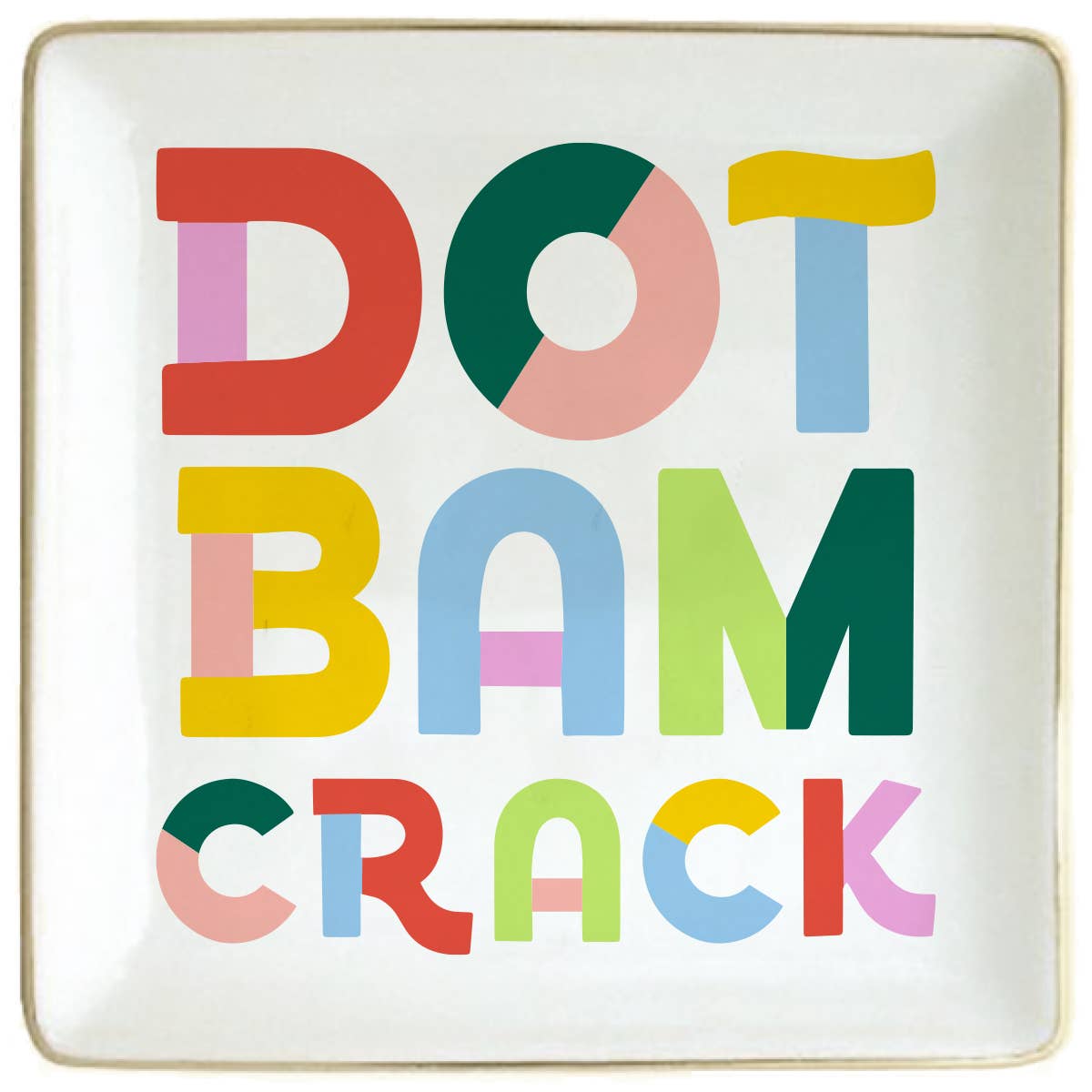 Mahjong Ceramic Trinket Dish | Dot Bam Crack