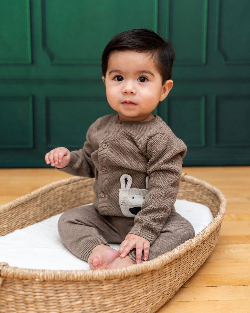 Animal Pocket Cardigan 3-6M