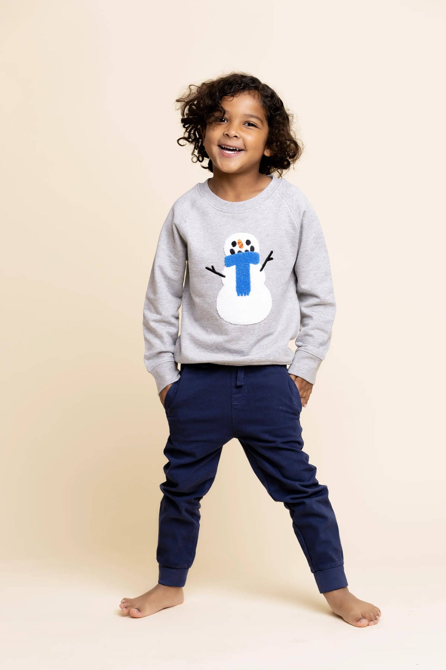 Sweatshirt Snowmen: 12-18m
