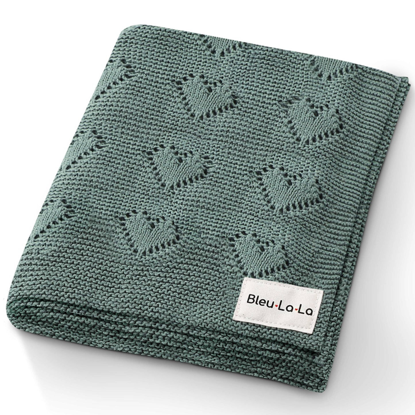 Baby Blanket - Heart: Taupe