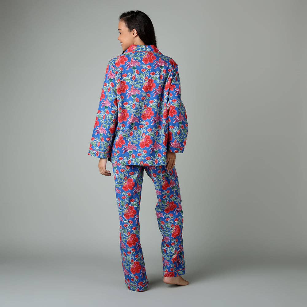 Clarence Indigo PJ Set: L