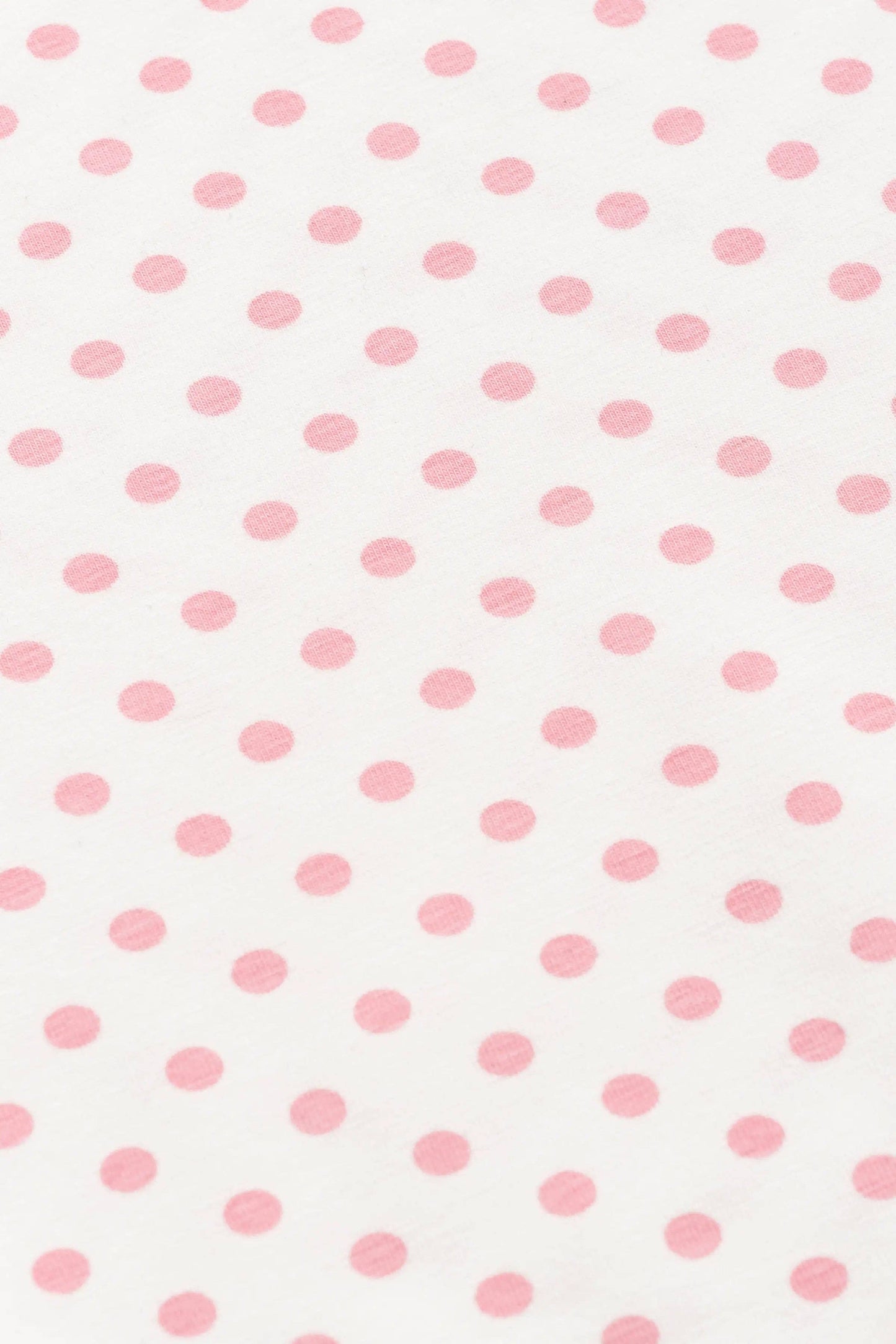 Ruffle Romper Light Pink Polka Dots 3-6m