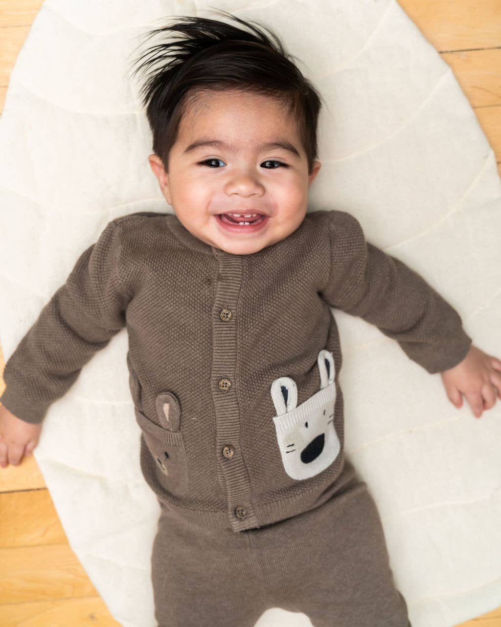 Animal Pocket Cardigan 3-6M