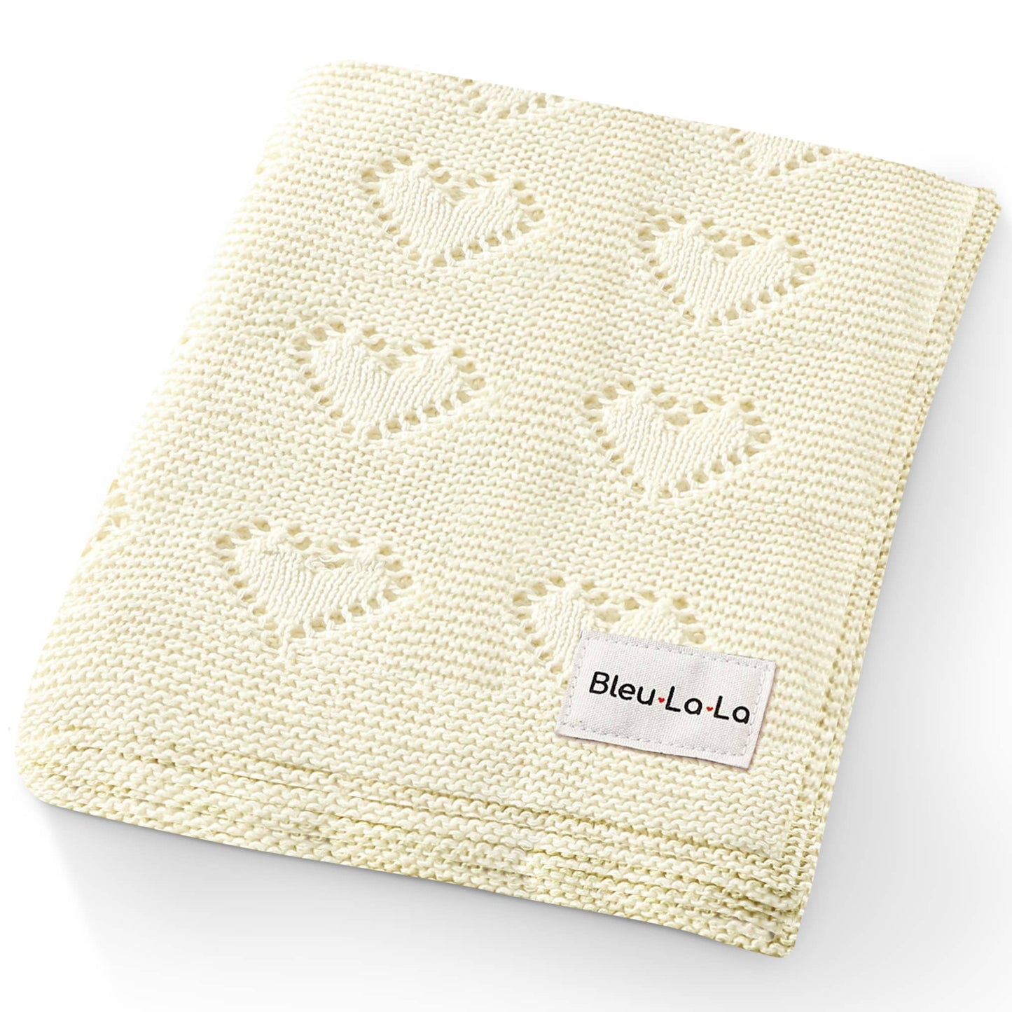 Baby Blanket - Heart: Taupe