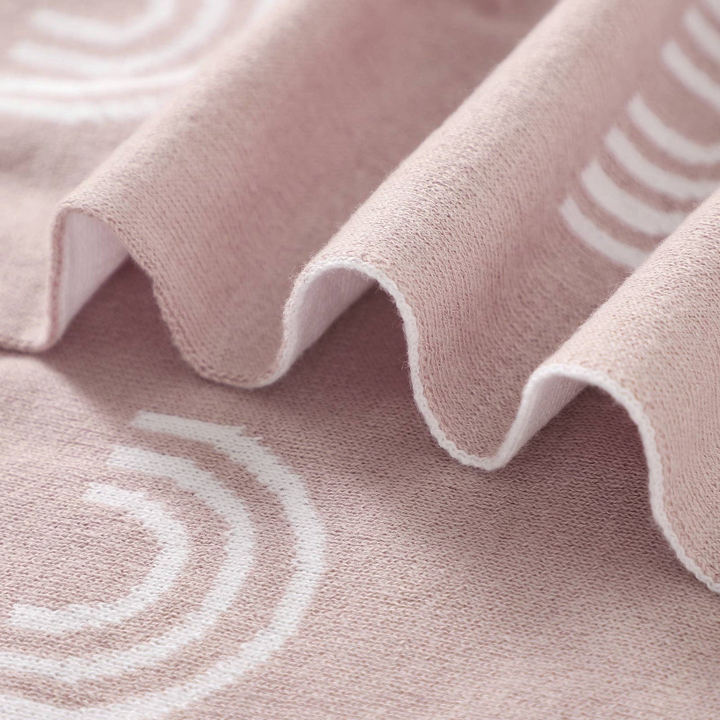 Receiving Baby Blanket - Rainbow: Pink
