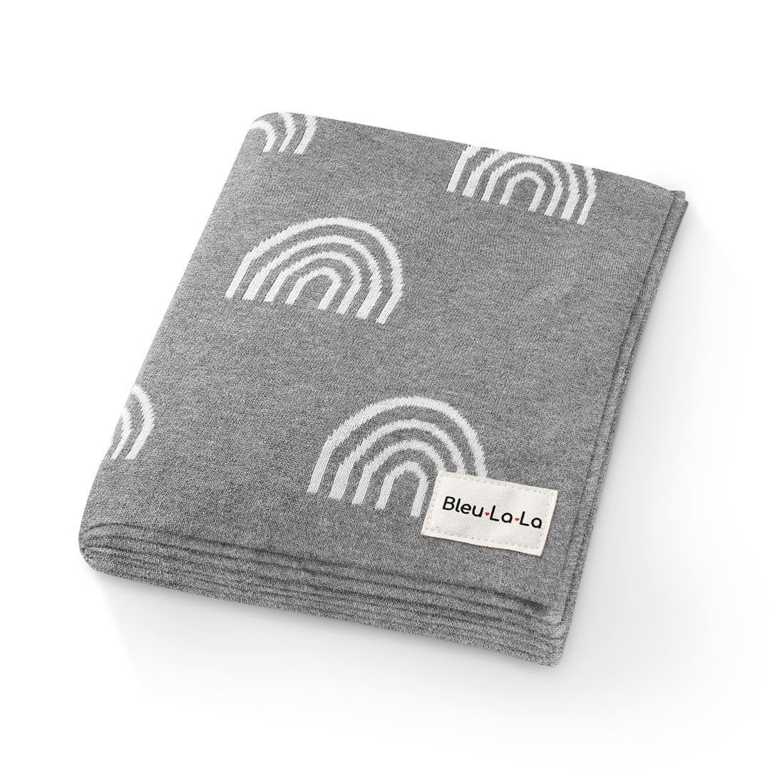 Receiving Baby Blanket - Rainbow: Pink