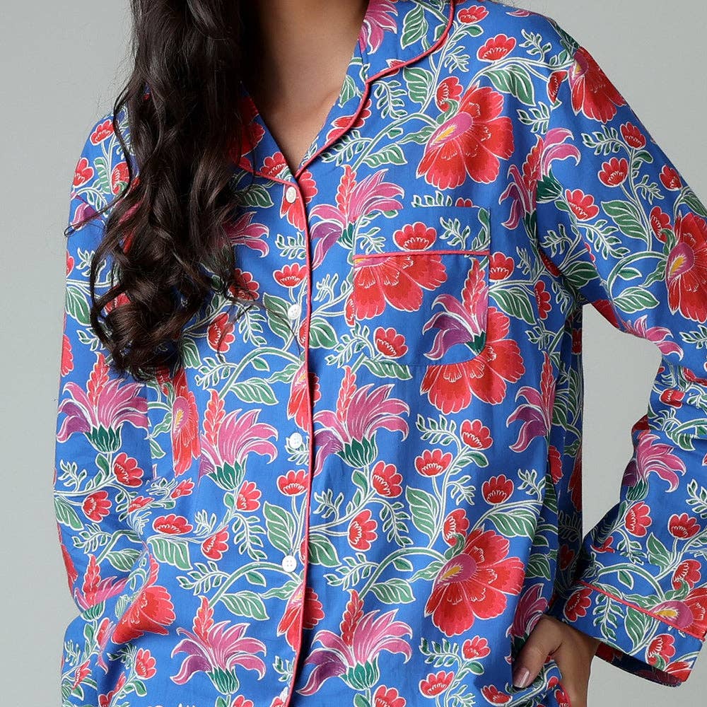 Clarence Indigo PJ Set:S