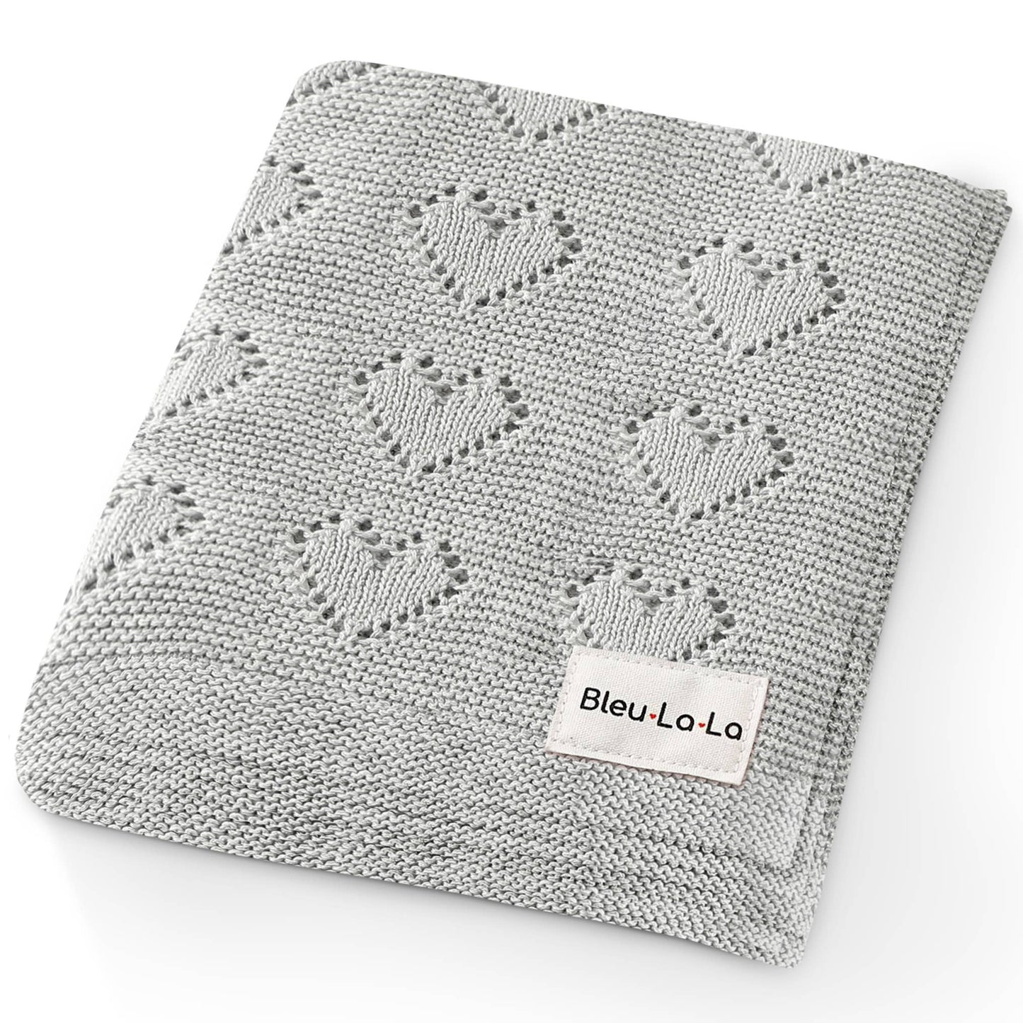 Baby Blanket - Heart: Taupe
