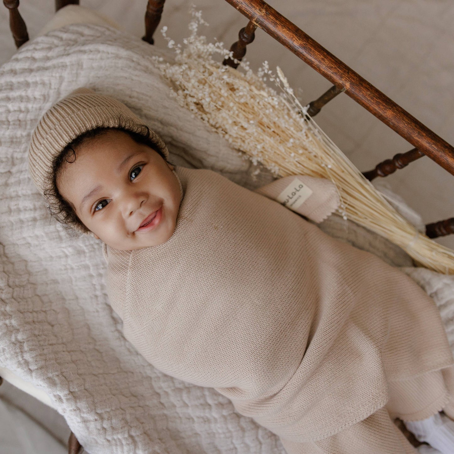 Blanket + Hat Boxed Gift Set: Blush Pink