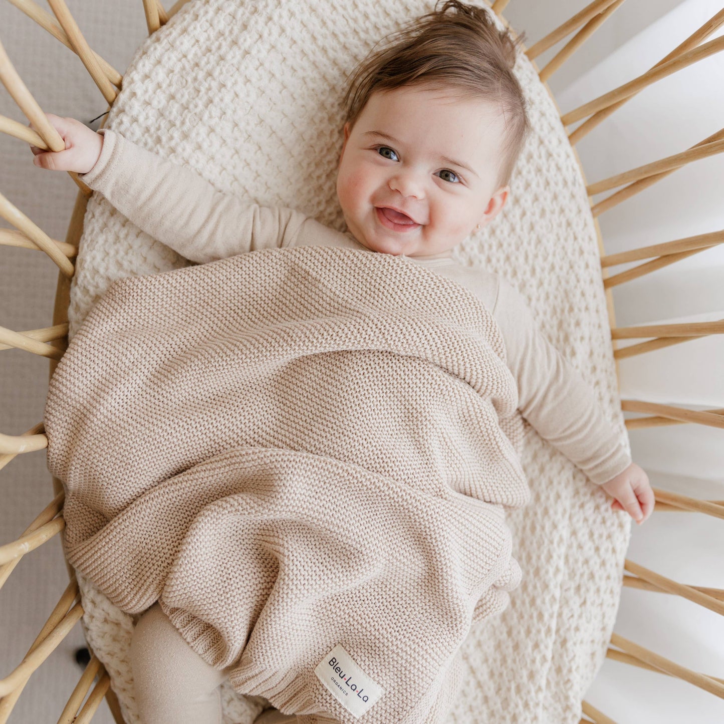 100% Organic Luxury Cotton Swaddle Receiving Baby Blanket: Blush Pink