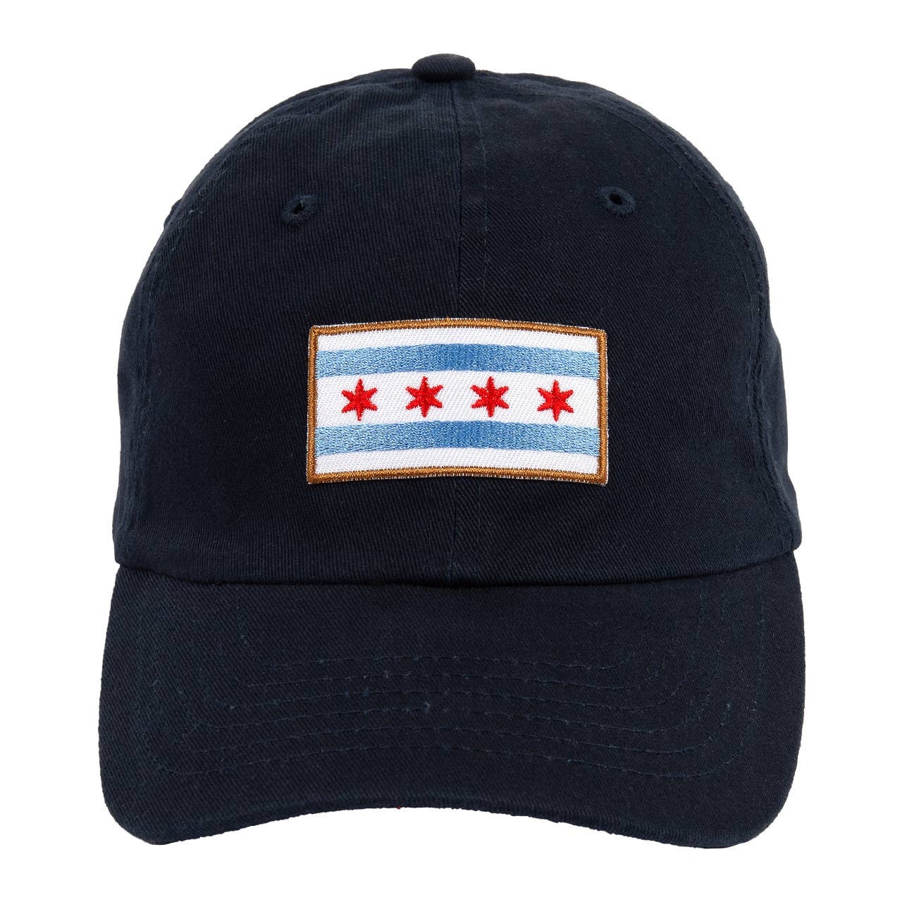 Chicago Flag Kid's Baseball Hat - Navy