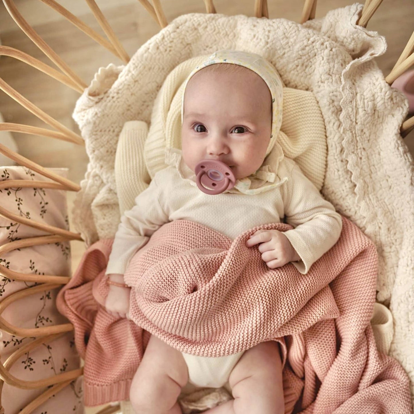 100% Organic Luxury Cotton Swaddle Receiving Baby Blanket: Colbalt