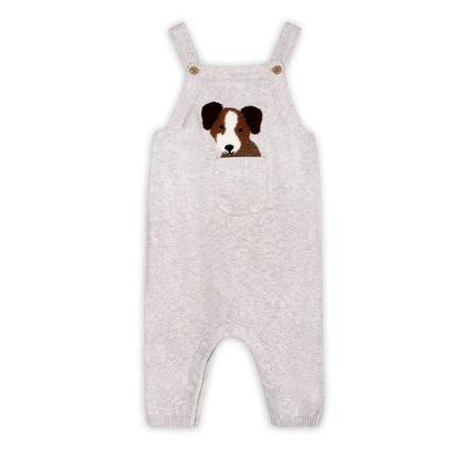 Puppy Dog Overall SET Grey 12-18M