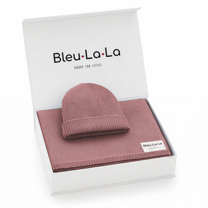 Blanket + Hat Boxed Gift Set: Blush Pink