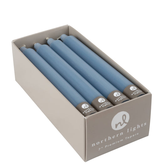 7" Tapers - 12pc Box: Prairie Blue