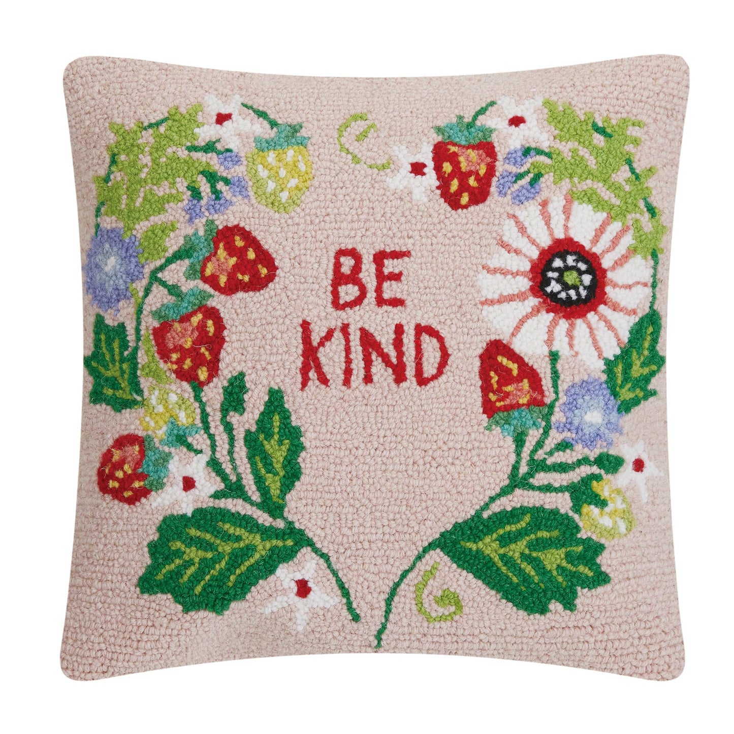 Strawberry Garden Heart Hook Pillow