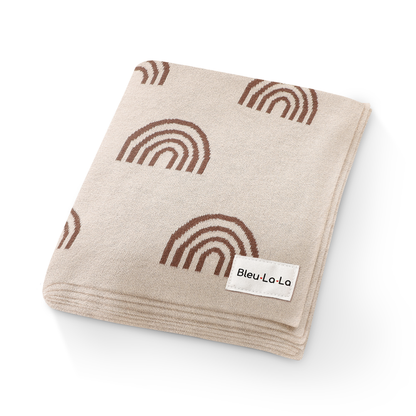 Receiving Baby Blanket - Rainbow: Pink