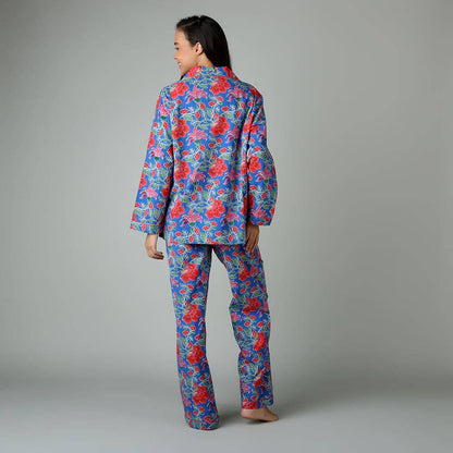 Clarence Indigo PJ Set: L