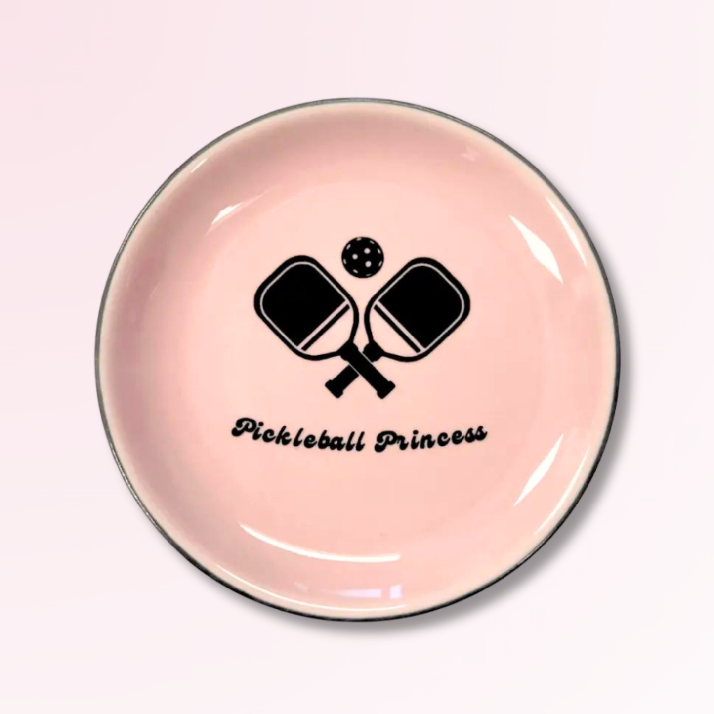 Pickleball Princess - Round Trinket Tray