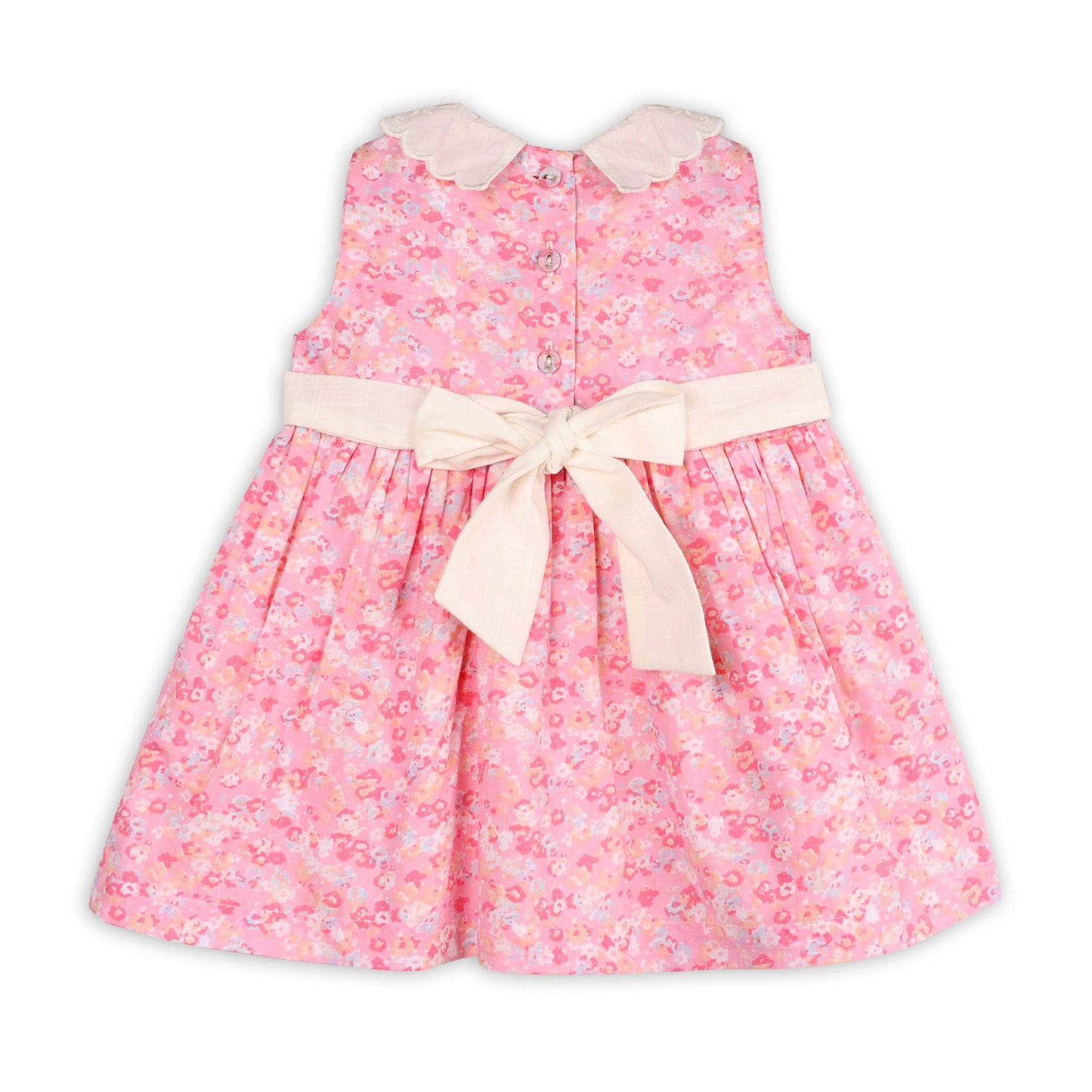 Mavis Baby Dress+Bloomer ( Pink Floral / 6-12M