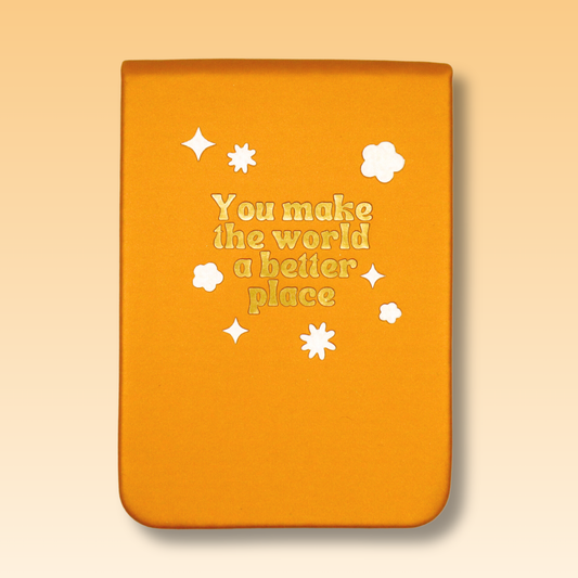 You Make The World - Leatherette Pocket Journal