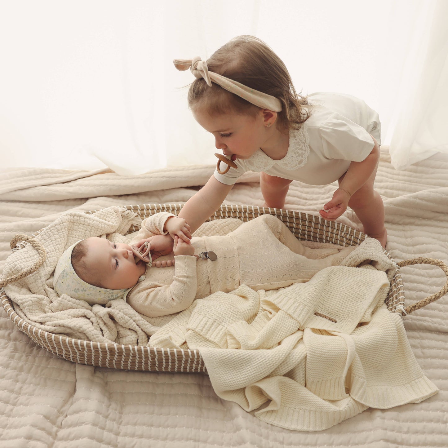 100% Organic Luxury Cotton Swaddle Receiving Baby Blanket: Blush Pink