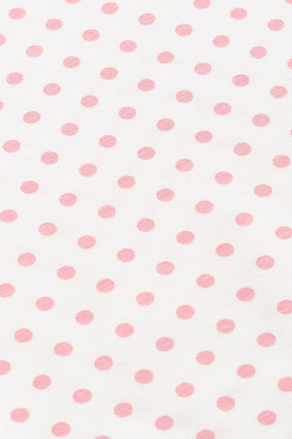 Ruffle Romper Light Pink Polka Dots 3-6m