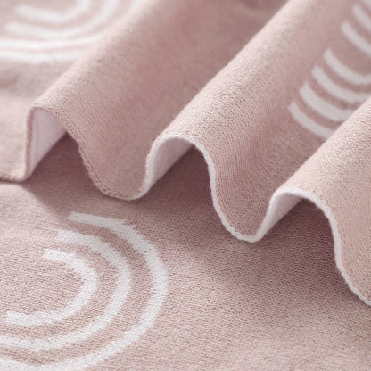 Receiving Baby Blanket - Rainbow: Pink