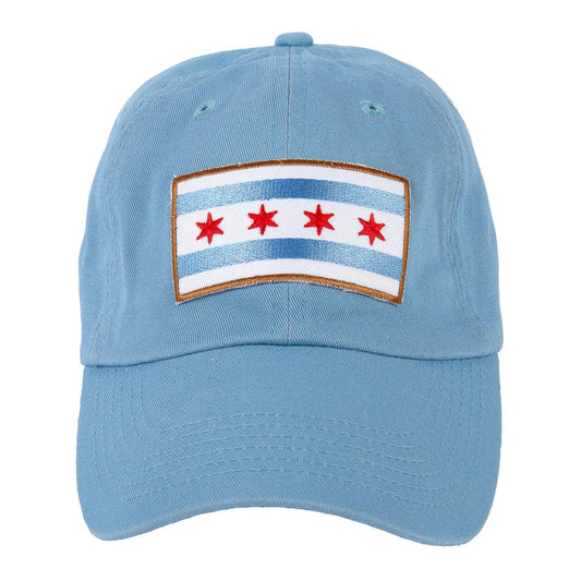 Chicago Flag Baseball Hat - Sky Blue