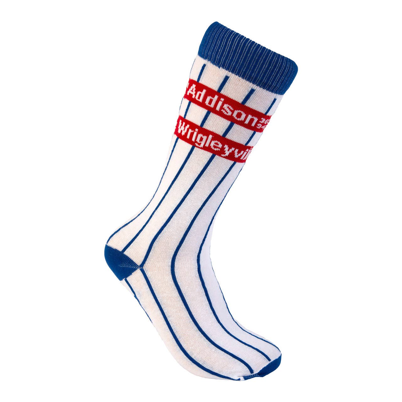 Addison Wrigleyville Pinstripe Socks: L