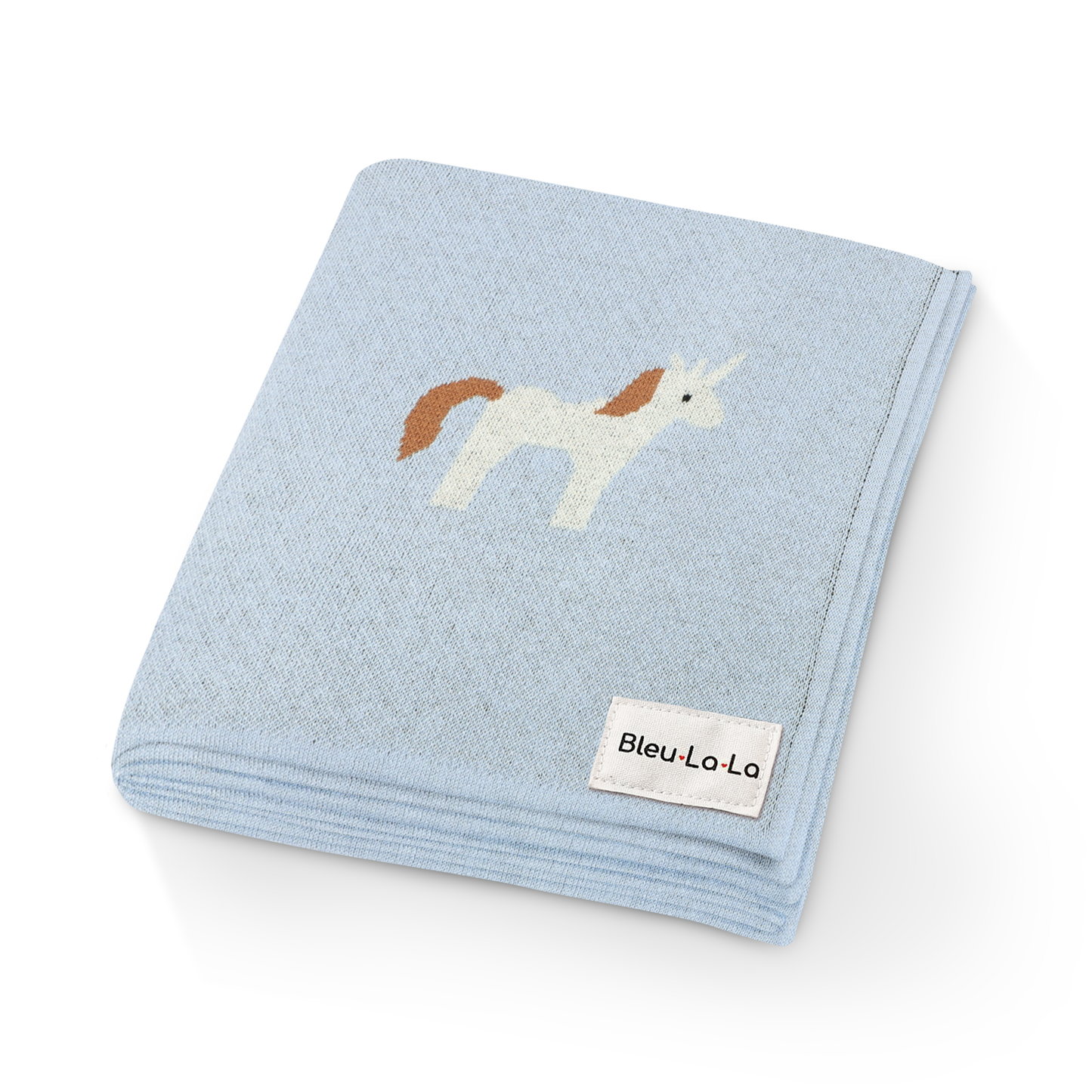 100% Luxury Cotton Swaddle Receiving Baby Blanket - Unicorn: Sage