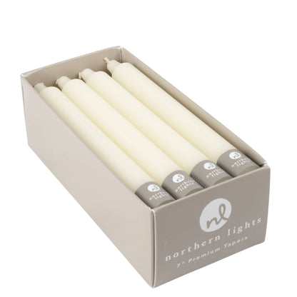 7" Tapers - 12pc Box: Ivory