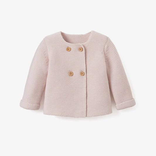 SOFIA & FINN PALE PINK KNIT BABY CARDIGAN WITH MATCHING PANTS