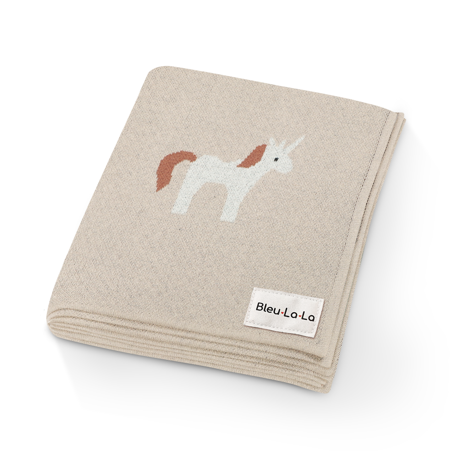 100% Luxury Cotton Swaddle Receiving Baby Blanket - Unicorn: Sage