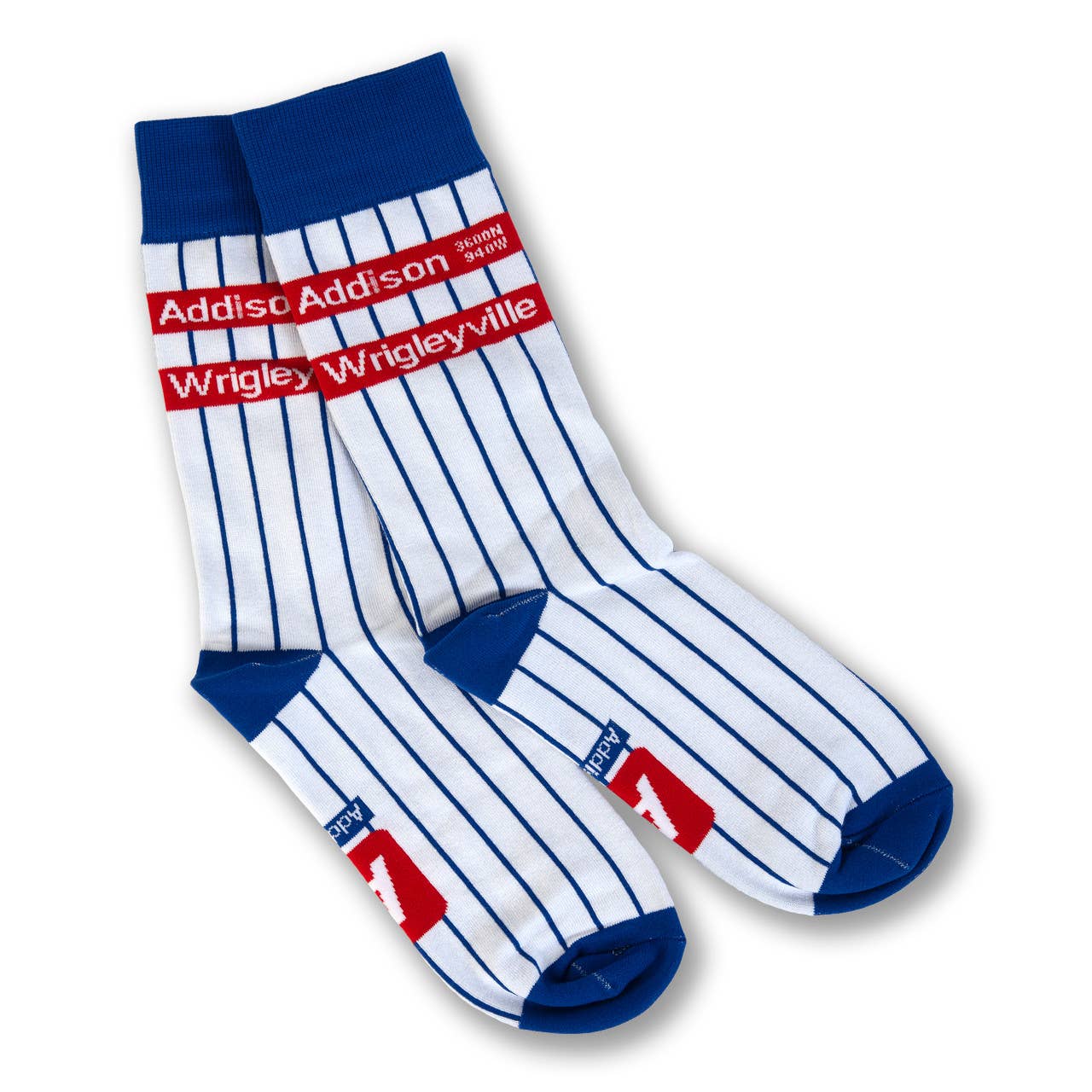 Addison Wrigleyville Pinstripe Socks: L