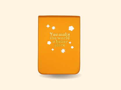 You Make The World - Leatherette Pocket Journal