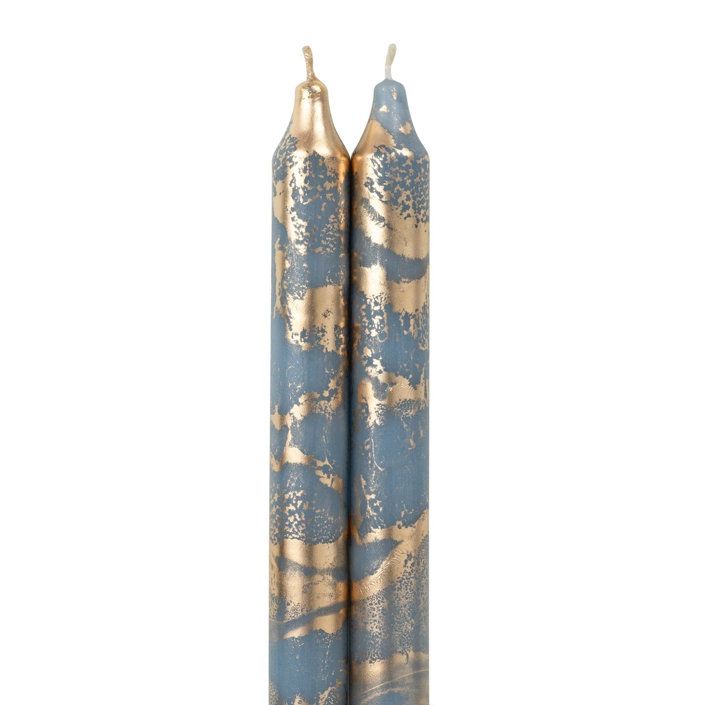 12" Decorative Taper 2pk: Graphite w/ Gold