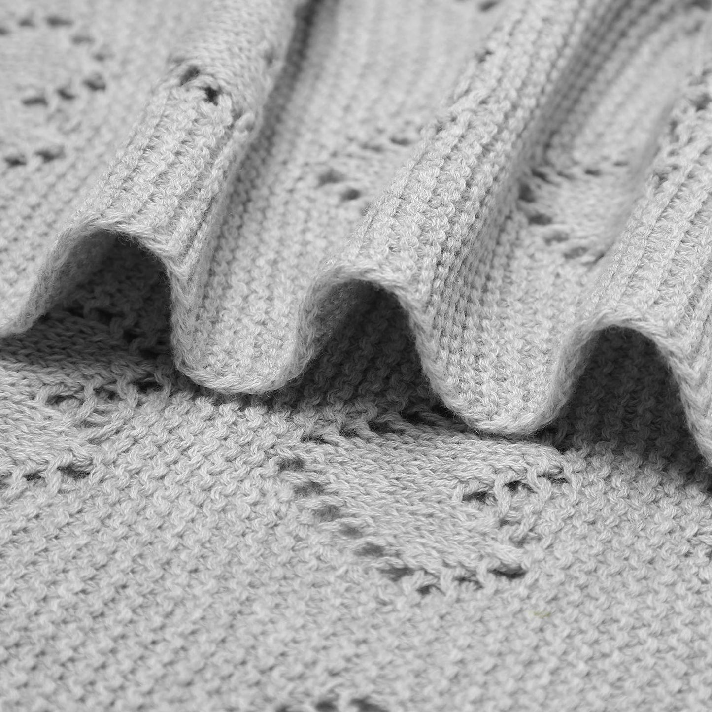 Baby Blanket - Heart: Grey