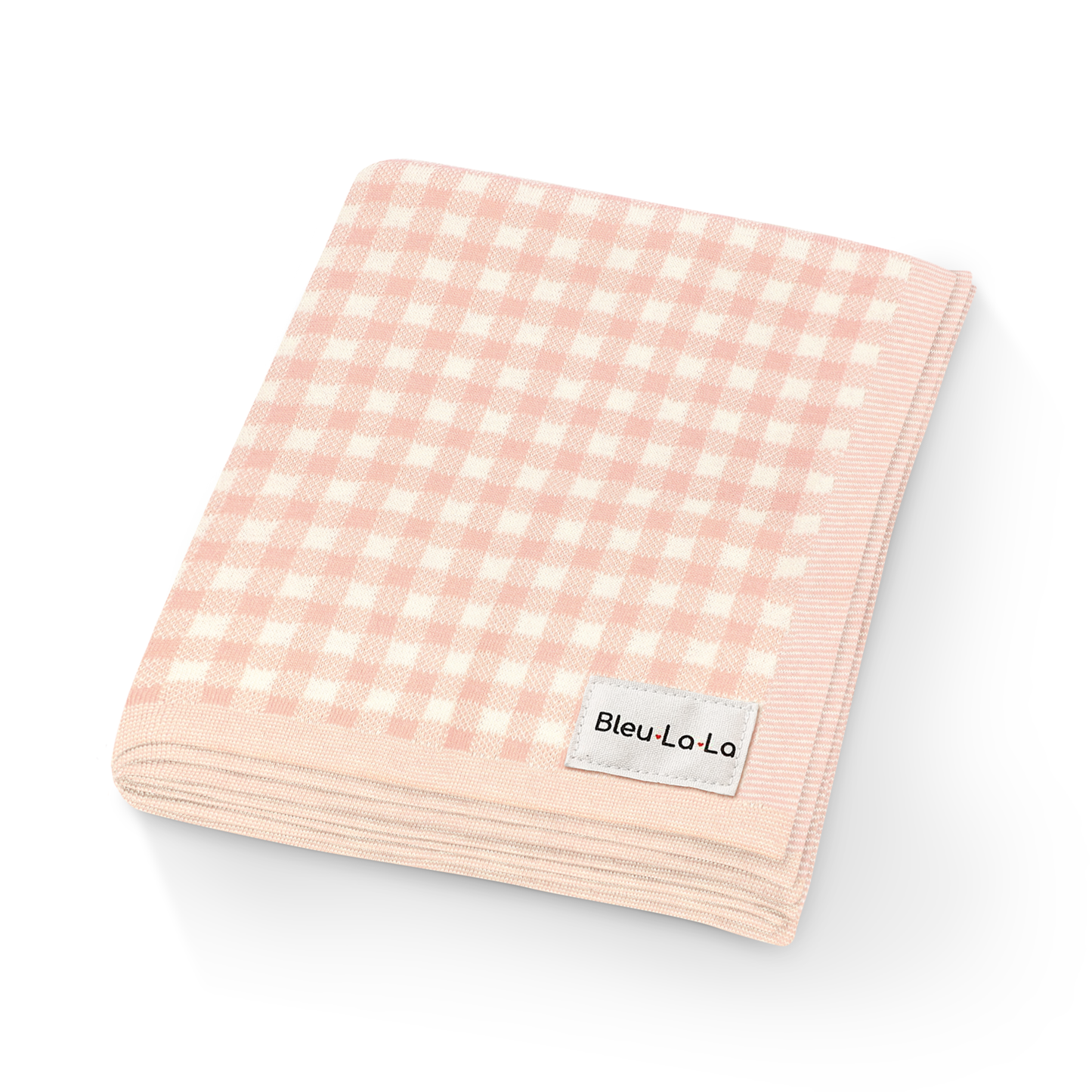 100% Luxury Cotton Swaddle Receiving Baby Blanket - Plaid: Beige