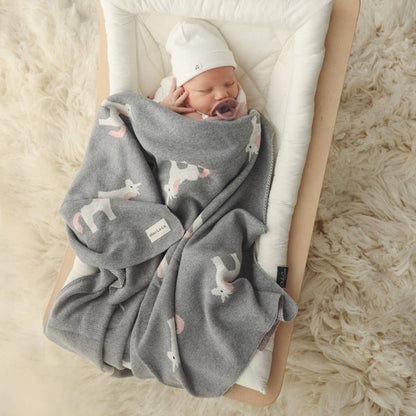 100% Luxury Cotton Swaddle Receiving Baby Blanket - Unicorn: Sage