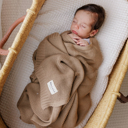 100% Organic Luxury Cotton Swaddle Receiving Baby Blanket: Blush Pink