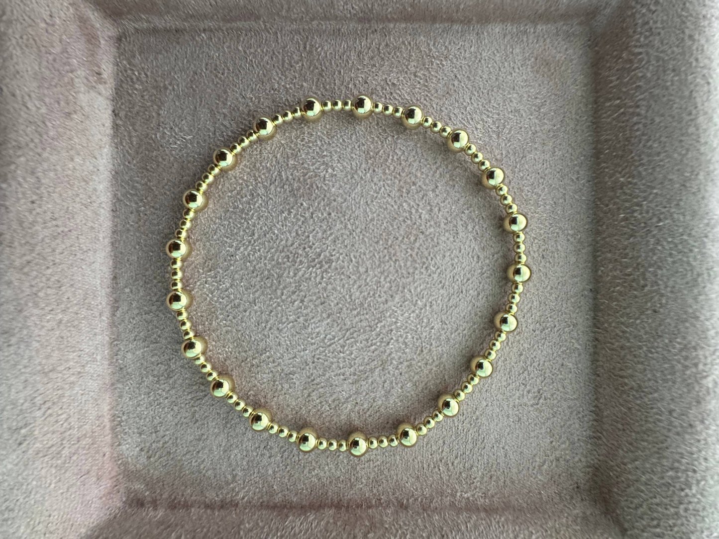 "ANGELINA" 14K Gold filled Bracelet: 14K Gold Filled / STRETCHY 7