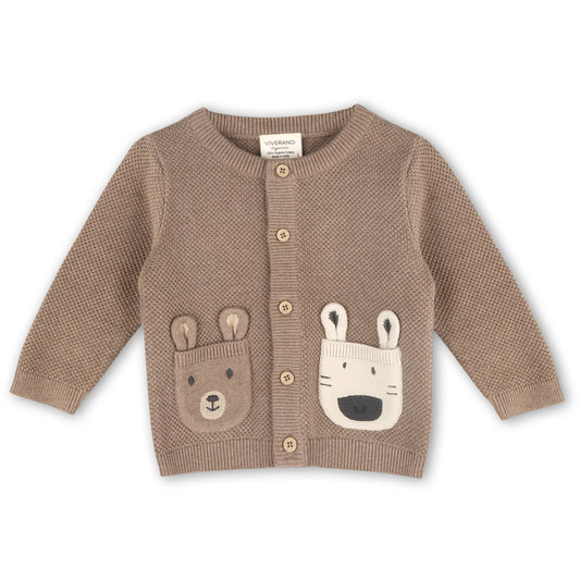Animal Pocket Cardigan 18-24M