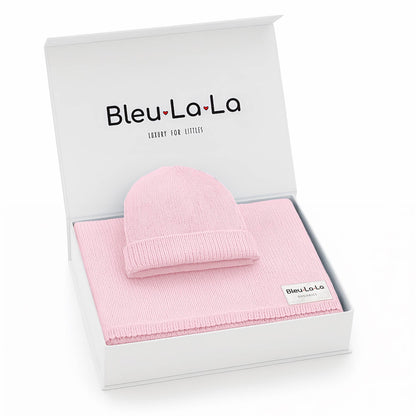 Blanket + Hat Boxed Gift Set: Blush Pink
