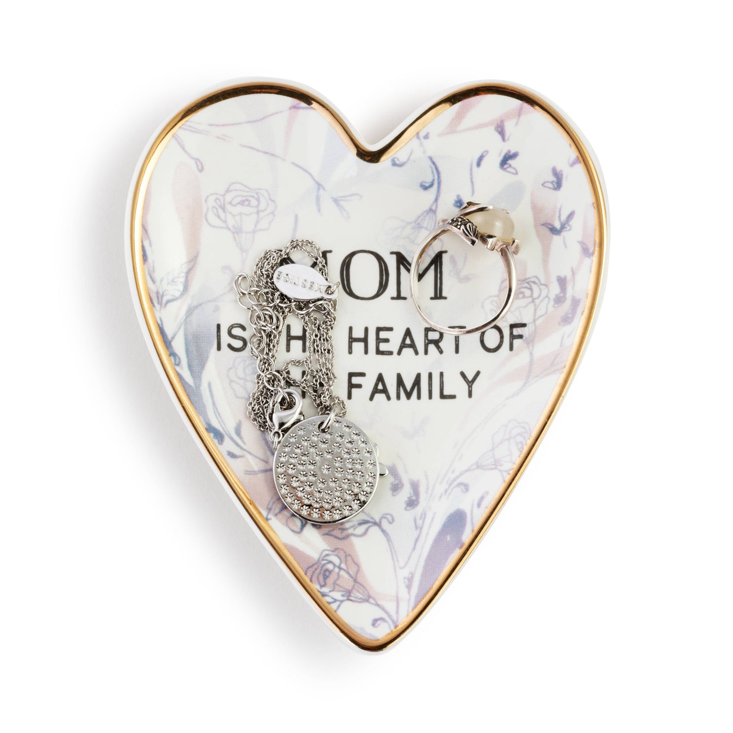 Mom Art Heart Trinket Dish