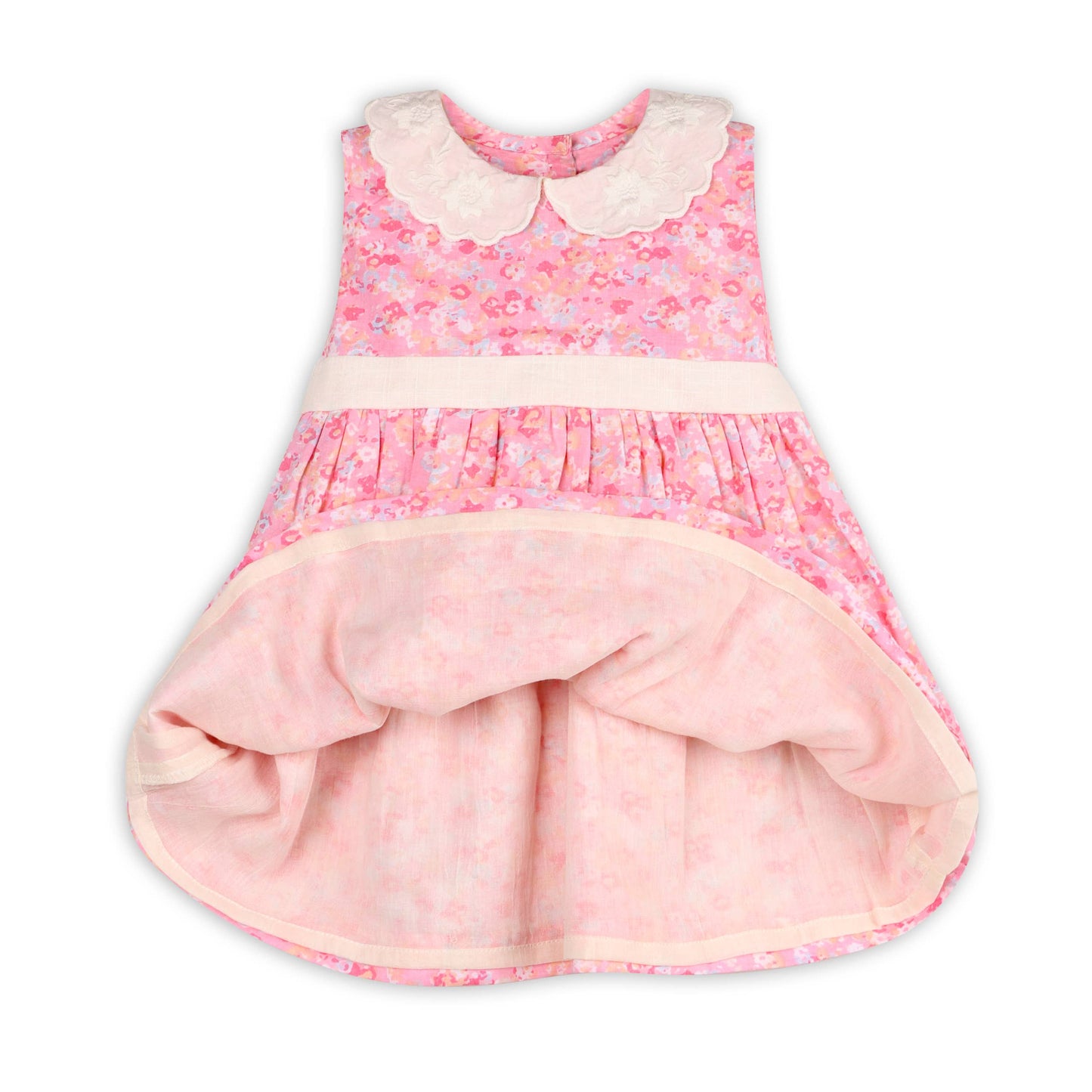 Mavis Baby Dress+Bloomer ( Pink Floral / 6-12M